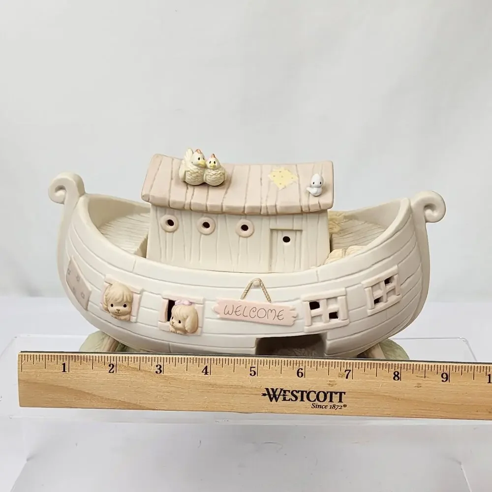 1992 Precious Moments Collection Noah's Ark Lit Porcelain 